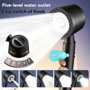 High Pressure Water-Saving Shower Head - 5 Modes Handheld