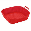 1pc of 16cm silicone air fryer oven baking plate pizza fried chicken silicone ba