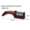 Kitchen 4Segment Knife Sharpener Household Multi-Functional Hand-Held Three-Purp