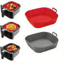 1pc of 16cm silicone air fryer oven baking plate pizza fried chicken silicone ba