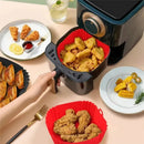1pc of 16cm silicone air fryer oven baking plate pizza fried chicken silicone ba